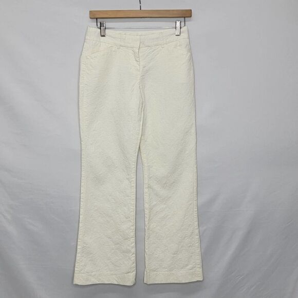 EXPRESS Design Editor Off White Flare Quilted Detail - Picture 4 of 12